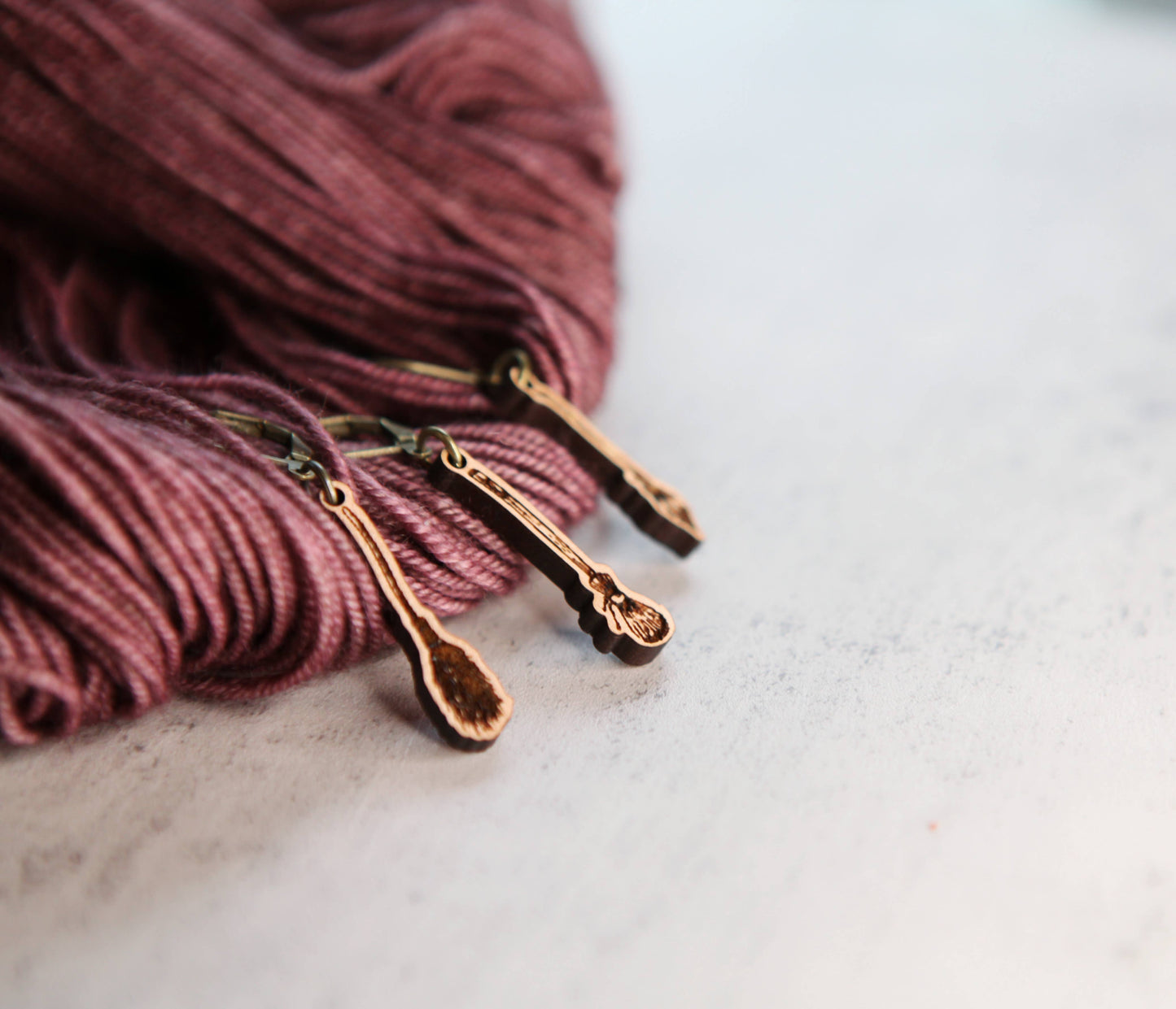 Sunrise Grove - Broom Shape Knitting Progress Keepers & Stitch Markers