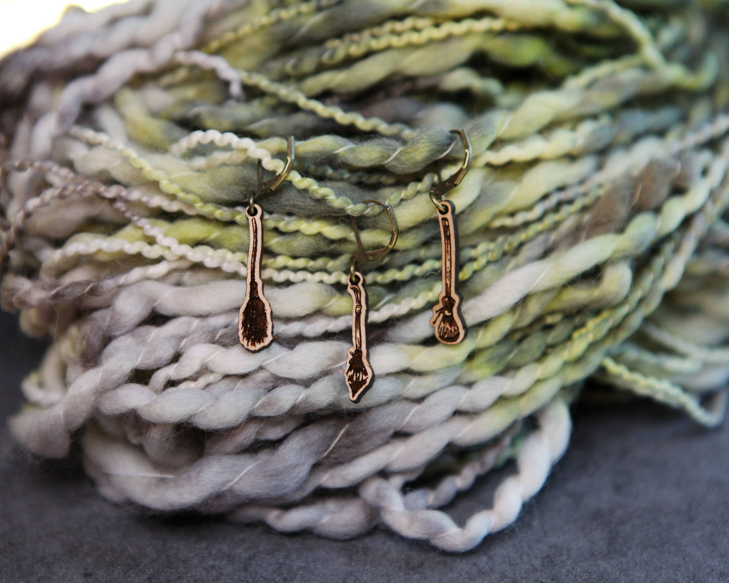 Sunrise Grove - Broom Shape Knitting Progress Keepers & Stitch Markers