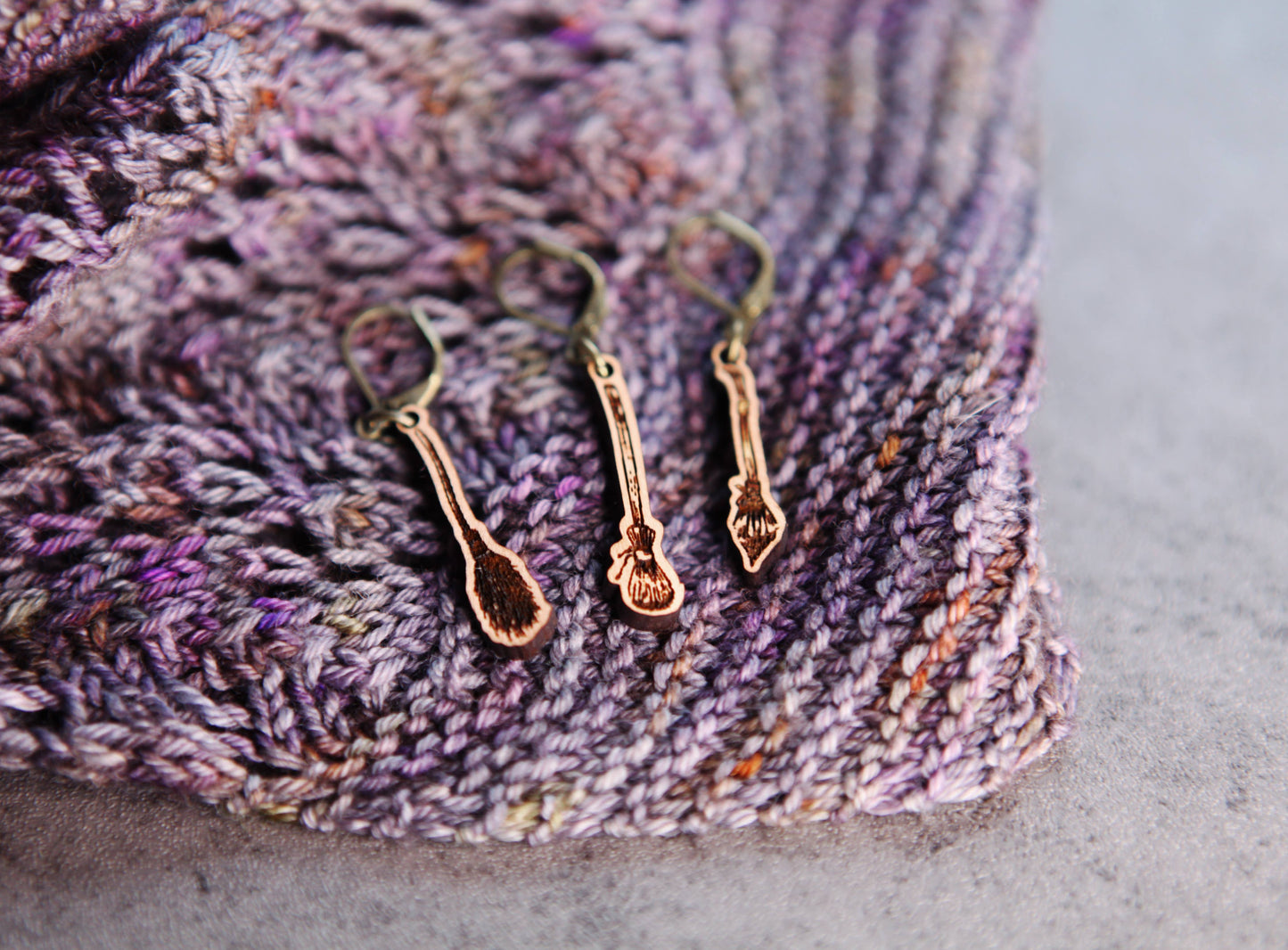 Sunrise Grove - Broom Shape Knitting Progress Keepers & Stitch Markers